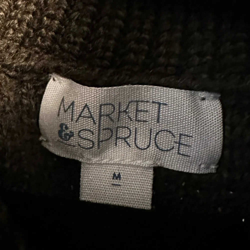 Market & Spruce Deep Olive Green Cowl Neck Sweater - Picture 5 of 9